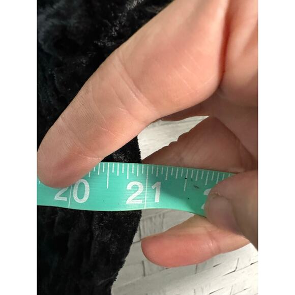 Vintage velvet dress city triangle romantic vamp whimsyGoth loose marked top - Picture 4 of 8